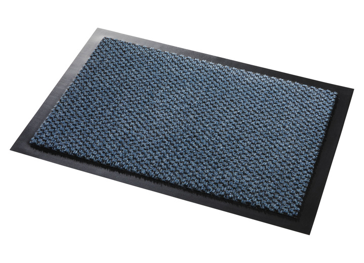 Fussmatten - Praktische Schmutzfangmatten für drinnen und draussen, in Größe 116 (80x120 cm) bis 117 (90x150 cm), in Farbe BLAU Ansicht 1