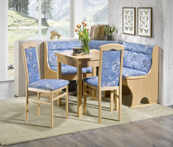 Stühle & Sitzbänke - Esszimmermöbel aus massiven Buchenholz, in Farbe BUCHE-BLAU, in Ausführung Stühle, 2er-Set Ansicht 1