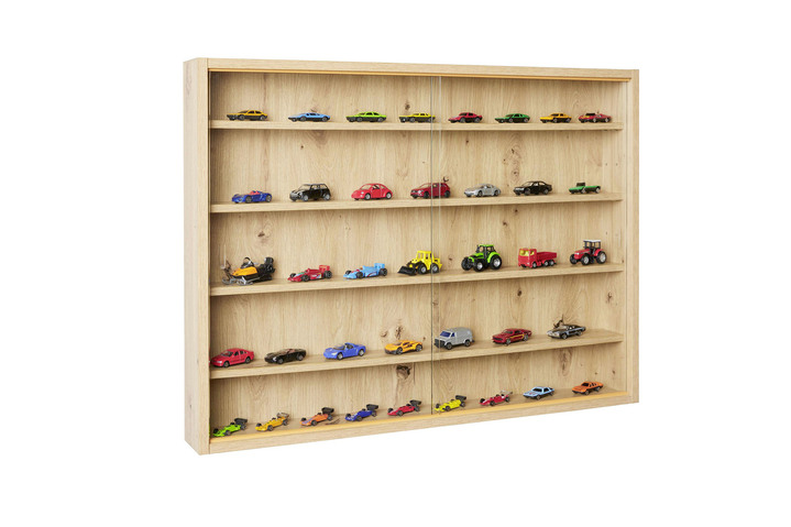 - Wandvitrine mit Klarglas-Scheiben, in Farbe ARTISAN EICHE