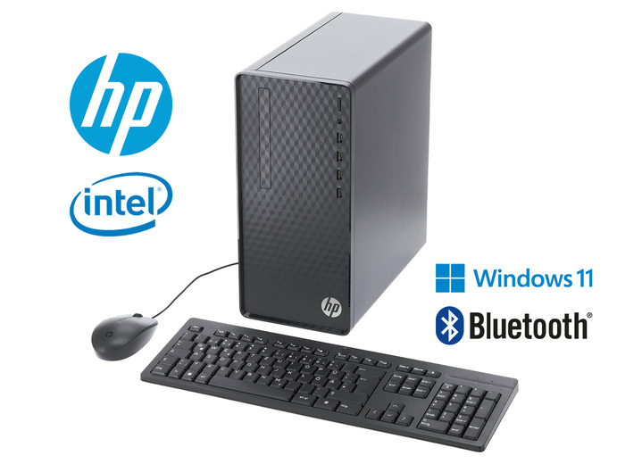 Computer & Elektronik - HP Desktop M01-F3006ng Bundle PC: PC-Rechner-Set, in Farbe SCHWARZ Ansicht 1