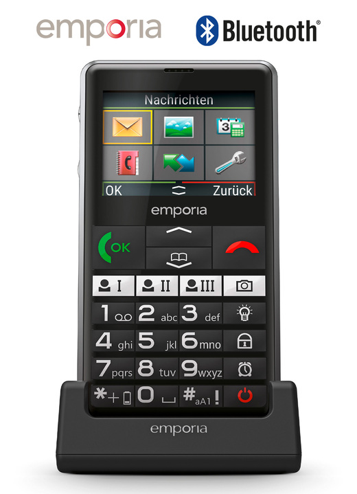 - Emporia PURE-LTE Tastentelefon, in Farbe SCHWARZ Ansicht 1