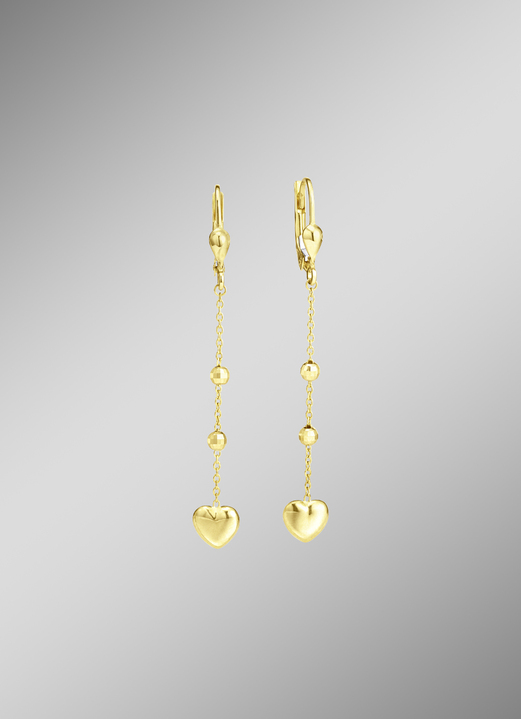 Ohrschmuck - Süsse Herz-Ohrringe, in Farbe  Ansicht 1