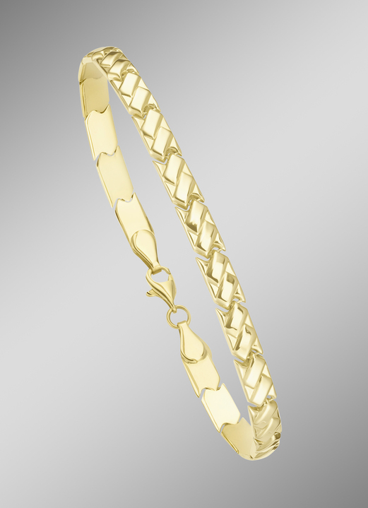 Armbänder - Elegantes, glänzendes Armband mit Karabiner, in Farbe  Ansicht 1