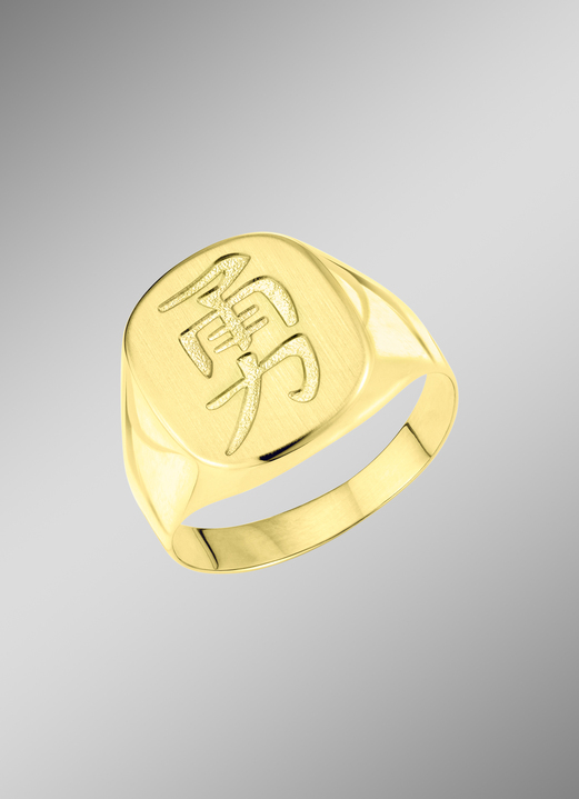 Ringe - Herrenring mit chinesischen Zeichen, in Größe 180 bis 240, in Farbe  Ansicht 1
