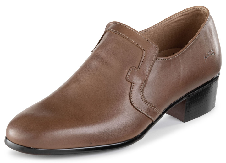 Slipper & Schnürschuhe - Slipper aus Rind-Nappaleder, in Größe 039 bis 046, in Farbe COGNAC Ansicht 1