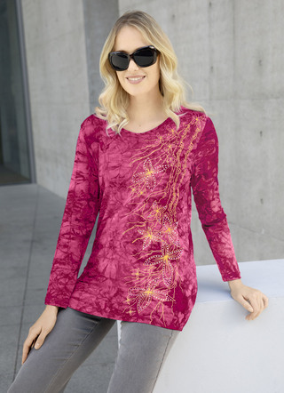 Interessantes Shirt in Batikoptik in 3 Farben