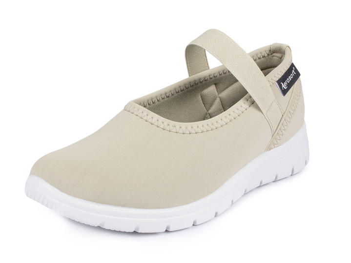 Pumps & Ballerina - Ballerina-Stretchschuh, in Größe 036 bis 042, in Farbe BEIGE Ansicht 1