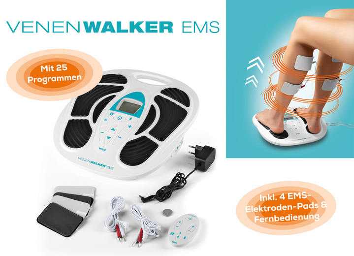 Medizinische Geräte & Technik  - Durchblutungs-Stimulator EMS, in Farbe WEISS-SCHWARZ Ansicht 1