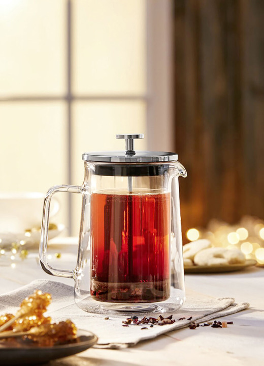 Kaffee & Tee - Thermo Kaffee-Tee Presse, in Farbe TRANSPARENT