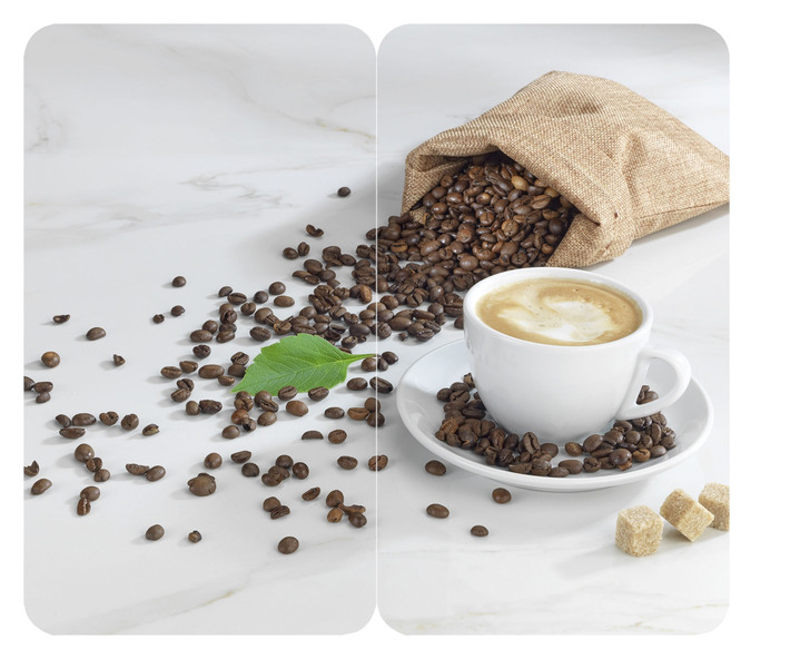 Haushaltshelfer - Herdabdeckplatten mit Café Aromatica-Motiv, 2er-Set, in Farbe CAFÉ AROMATICA