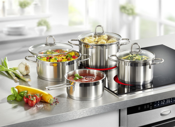 Töpfe & Pfannen - Silit Kochtopf-Set, 7-teilig, in Farbe EDELSTAHL Ansicht 1