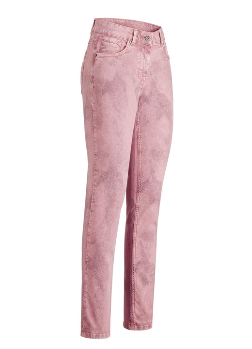 Damenmode - 5-Pocket-Hose in Apricot, in Größe 017 bis 050, in Farbe APRICOT Ansicht 1