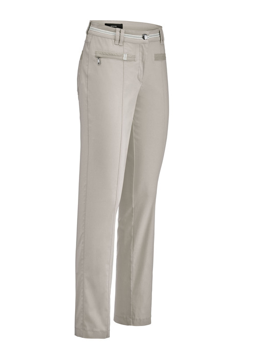 Hosen mit Knopf- und Reissverschluss - Aufwendig gearbeitete Hose, in Größe 017 bis 052, in Farbe SAND Ansicht 1