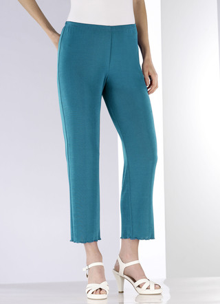 Weich fliessende, 7/8-lange Hose