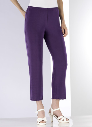 Weich fliessende, 7/8-lange Hose