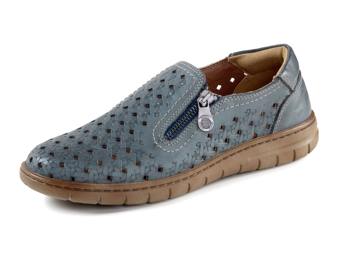 - ELENA EDEN Slipper aus Nappaleder, in Größe 035 bis 042, in Farbe JEANS Ansicht 1