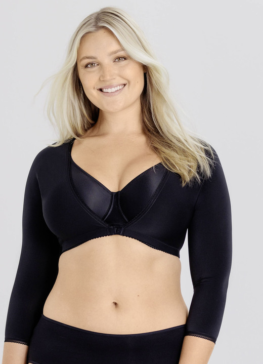 Miederwaren - Shaping-Bolero mit «WinCool»-Material, in Größe 038 bis 058, in Farbe SCHWARZ Ansicht 1