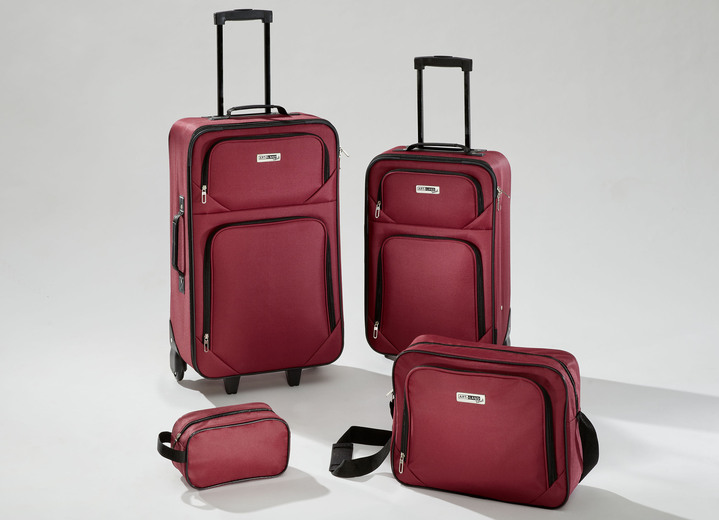 Reisekoffer - Kofferset, 4-teilig, in Farbe ROT Ansicht 1