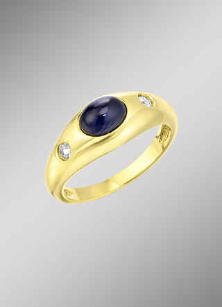 Eleganter Damenring mit Safir