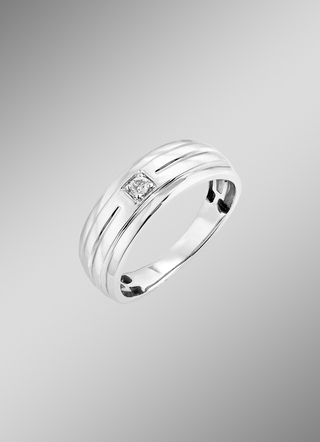 Herrenring aus Weissgold
