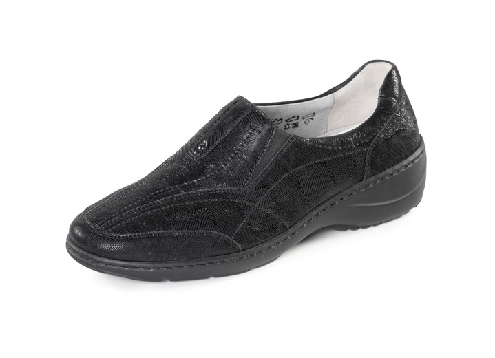 Waldläufer - Waldläufer Slipper mit herausnehmbarem Fussbett, in Größe 4 bis 8 1/2, in Farbe SCHWARZ Ansicht 1