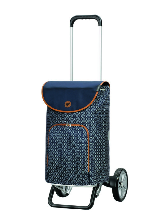 Einkaufstrolleys - Alu Star Shopper® Famke aus hochwertigem Aluminium, in Farbe BLAU Ansicht 1