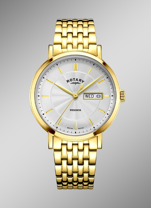 Quartzuhren - Rotary Quartz-Herrenuhr aus der Serie Windsor, in Farbe  Ansicht 1