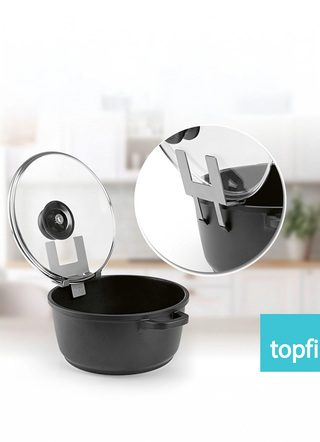 Topfdeckelhalter «Topfi» aus Edelstahl