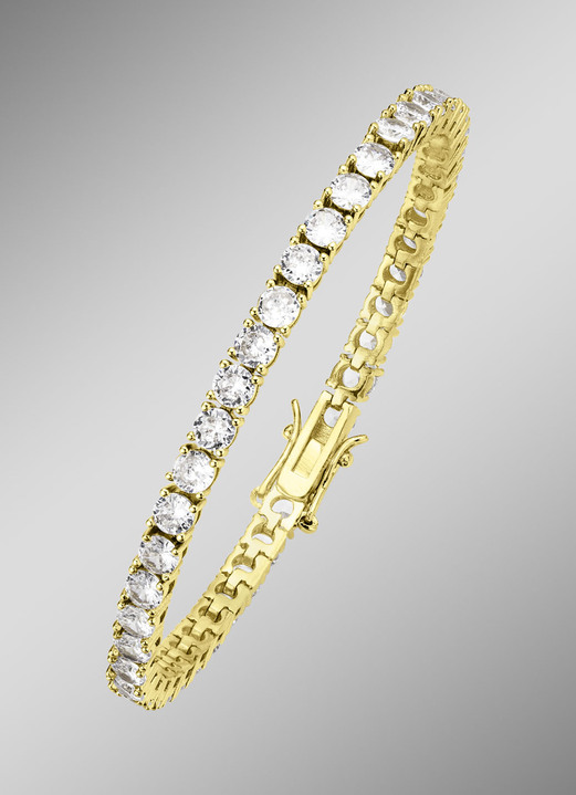 Armbänder - Armband aus glänzendem Messing, in Farbe GOLD, in Ausführung Messing, vergoldet Ansicht 1