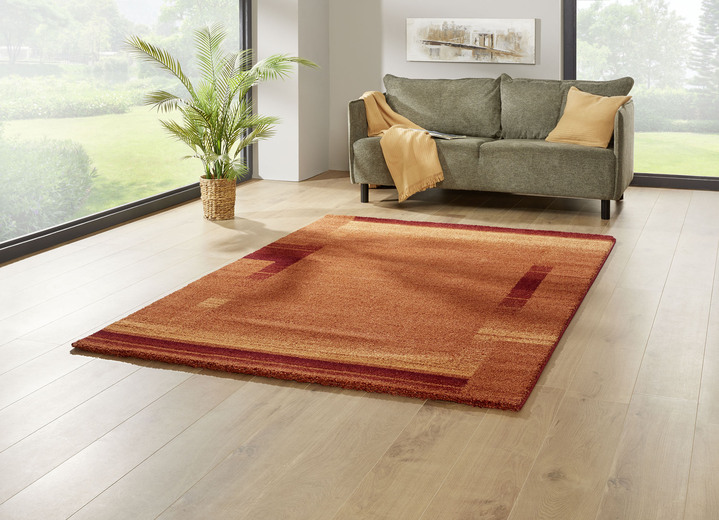 Modern - Brücken und Teppiche für Fussbodenheizung geeignet, in Größe 111 (Brücke, 60x110 cm) bis 282 (Teppich, 200x290 cm), in Farbe TERRA Ansicht 1