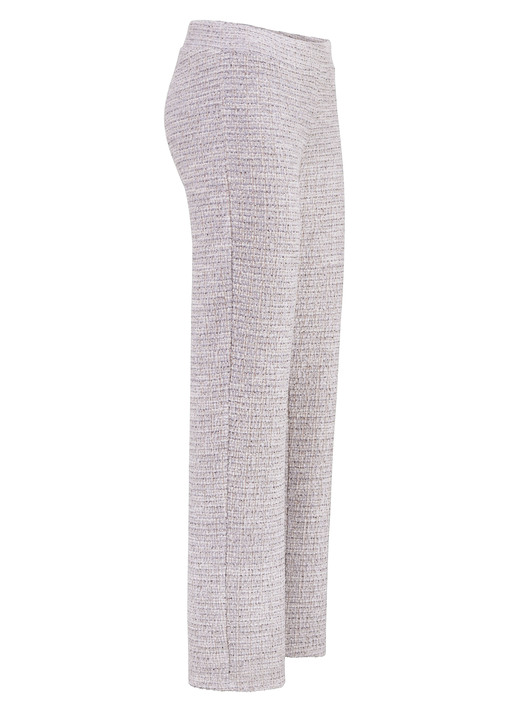 Hosen - Dezent schimmernde Hose, in Größe 018 bis 052, in Farbe ECRU-HELLBLAU-ROSA Ansicht 1