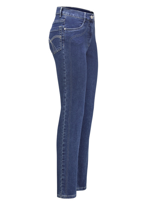 Hosen mit Knopf- und Reissverschluss - Power-Stretch-Jeans, in Größe 017 bis 092, in Farbe DUNKELBLAU Ansicht 1