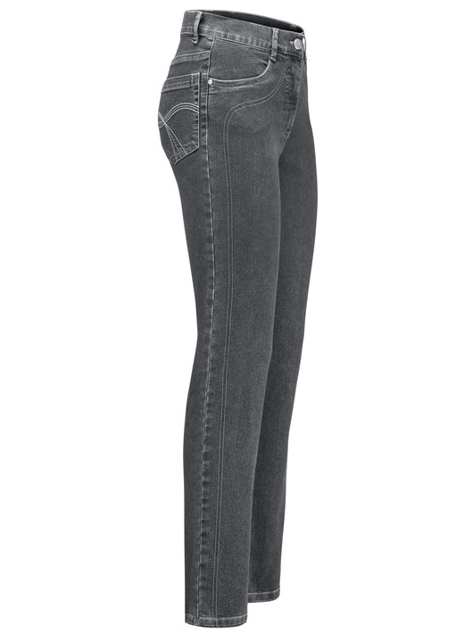 Hosen mit Knopf- und Reissverschluss - Power-Stretch-Jeans, in Größe 017 bis 092, in Farbe ANTHRAZIT Ansicht 1