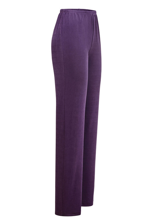 Klaus Modelle - Hose mit edlem Glanz in Extra-Kurzgrößen Klaus Modelle - Hose mit edlem Glanz in Extra-Kurzgrößen, in Größe 205 bis 285, in Farbe VIOLETT