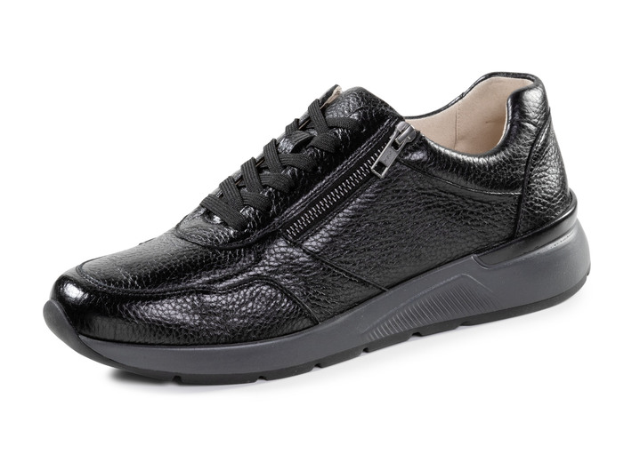 Slipper & Schnürschuhe - GINO GALANTE, klassische Herren-Sneaker, mit Reissverschluss, in Größe 040 bis 046, in Farbe SCHWARZ Ansicht 1