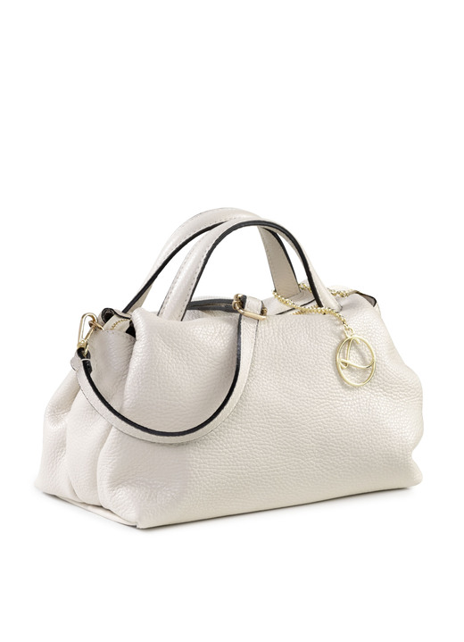 - Laurina Tasche aus genarbtem Kalbleder, in Farbe BEIGE Ansicht 1