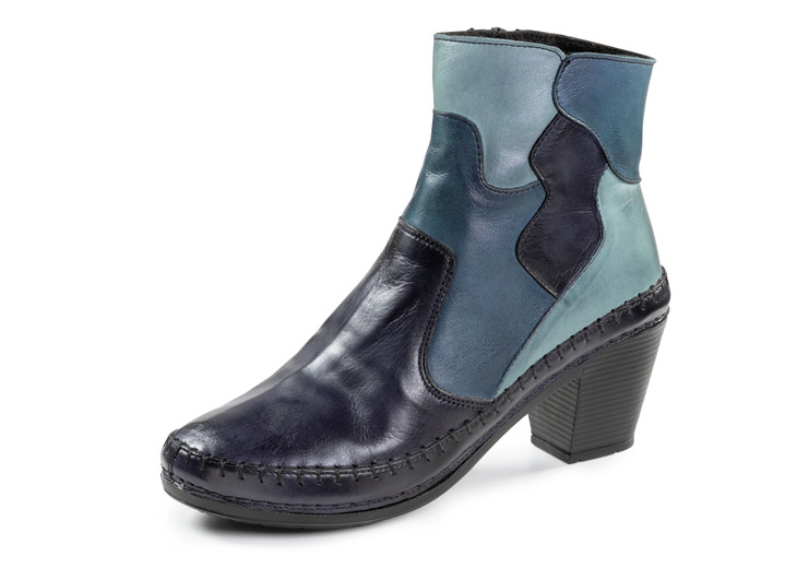 Stiefel & Stiefeletten - Gemini, modische Damen-Stiefeletten, Winterschuhe, Weite G, mit Reissverschluss, in Größe 036 bis 042, in Farbe BLAU Ansicht 1