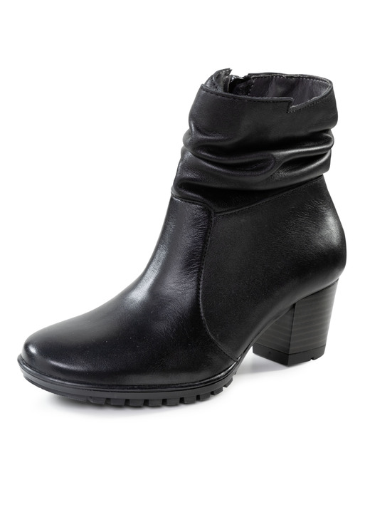 Stiefel & Stiefeletten - ELENA EDEN, modische Damen-Stiefeletten, Weite G, mit herausnehmbarem Fussbett, in Größe 036 bis 042, in Farbe SCHWARZ Ansicht 1