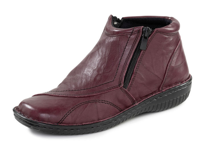Stiefel & Stiefeletten - ELENA EDEN, klassische Damen-Boots, mit herausnehmbarem Fussbett, in Größe 036 bis 042, in Farbe BORDEAUX Ansicht 1