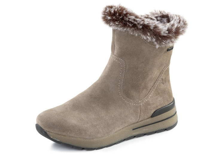 Stiefel & Stiefeletten - Caprice, gefütterte Damen-Stiefeletten, Winterschuhe, Weite H, mit herausnehmbarem Fussbett, in Größe 036 bis 042, in Farbe TAUPE Ansicht 1