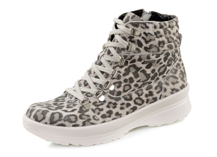 Stiefel & Stiefeletten - Trendige Damen-Boots, Winterschuhe, Weite H, mit Reissverschluss, in Größe 036 bis 042, in Farbe SAND-GRAU Ansicht 1