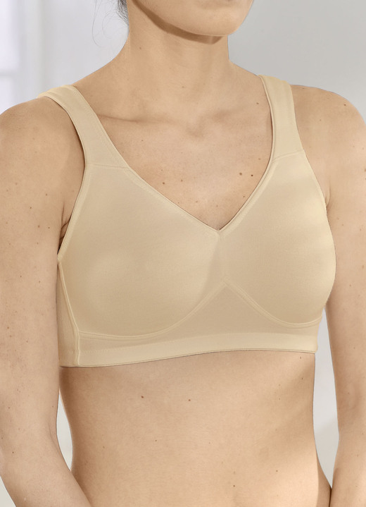 BH ohne Formbügel - Speidel Zweierpack BH mit vorgeformten Cups, in Größe 080 bis 115, in Cup E, in Farbe PUDER Ansicht 1