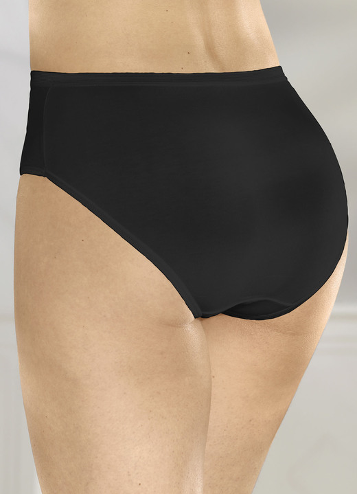 Slips - Fünferpack sportive Slips , in Größe 038 bis 052, in Farbe SCHWARZ Ansicht 1