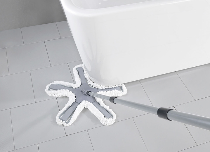 - 5-armiger Bodenwischer Oktopus von Maximex, in Farbe WEISS-GRAU Ansicht 1