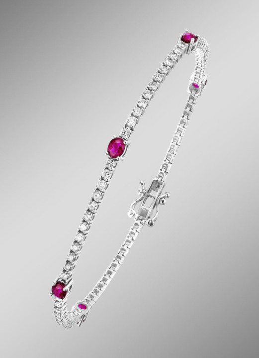 - Hochwertiges Armband aus Weissgold, in Farbe  Ansicht 1