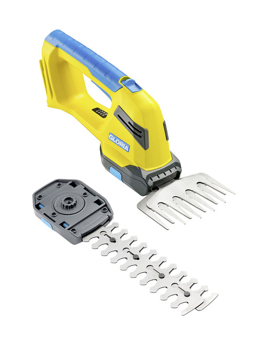 - Gloria Finecut Compact 18V Gras-/Strauchschere, in Farbe GELB-BLAU Ansicht 1