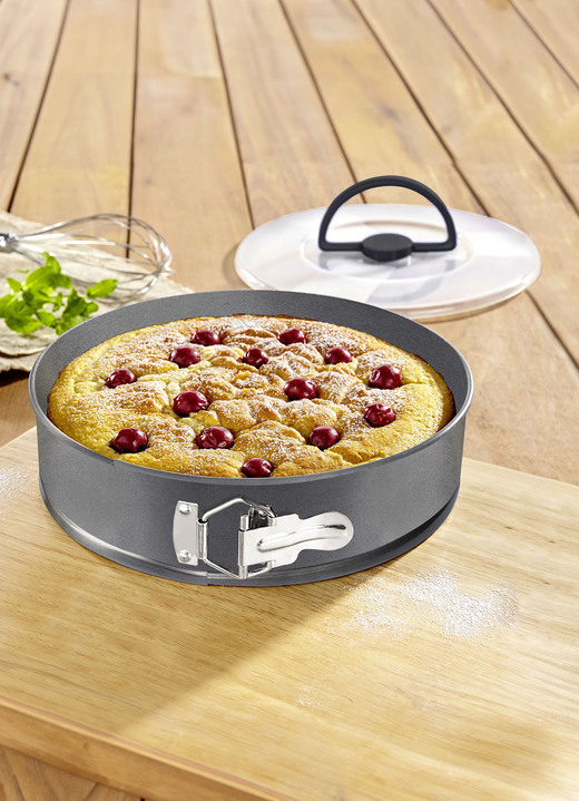 Backen & Dessert - Springform mit Transportdeckel, in Farbe GRAU Ansicht 1