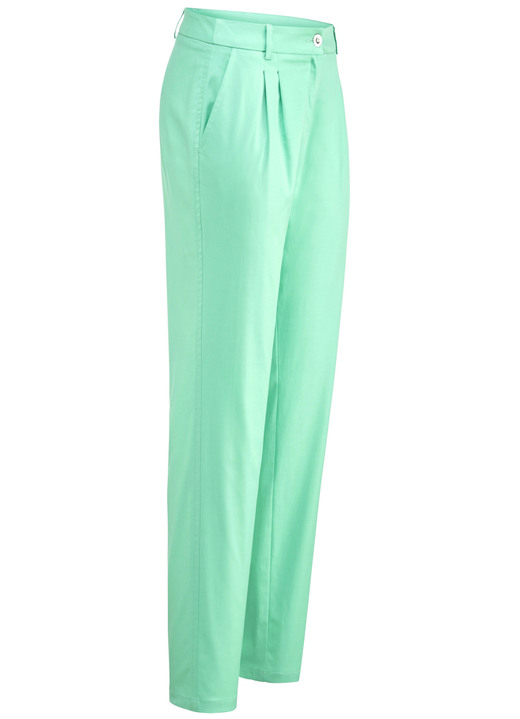 Hosen mit Knopf- und Reissverschluss - Hose mit sportivem Chic, in Größe 018 bis 052, in Farbe MINT Ansicht 1