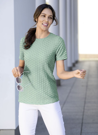 Shirt mit interesanter Struktur in 3 Farben