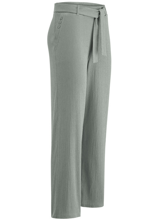 Hosen in Schlupfform - Hose mit abnehmbarem Bindeband Hosen in Schlupfform - Hose mit abnehmbarem Bindeband, in Größe 018 bis 054, in Farbe OLIV